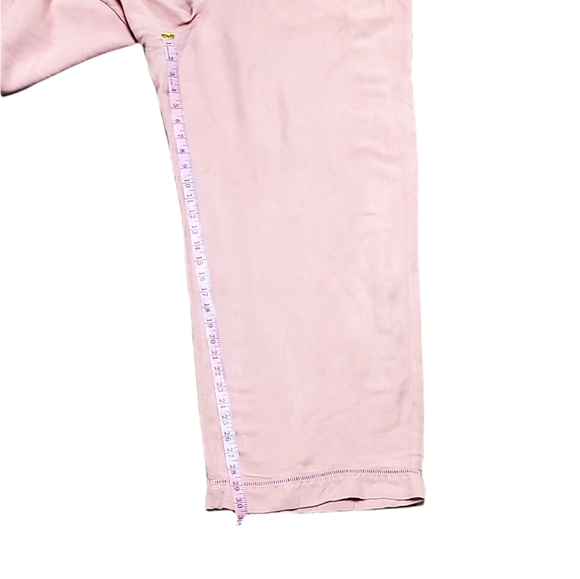 Lane Bryant Womens Pink Pull on Elastic waistband linen Pants - Picture 8 of 13